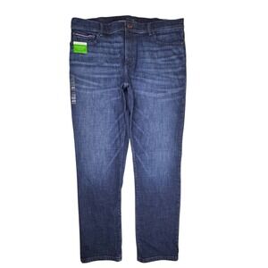 Tommy Hilfiger Jeans TH Flex Straight Stretch Denim Mens Size 38 x 32 Blue NWT